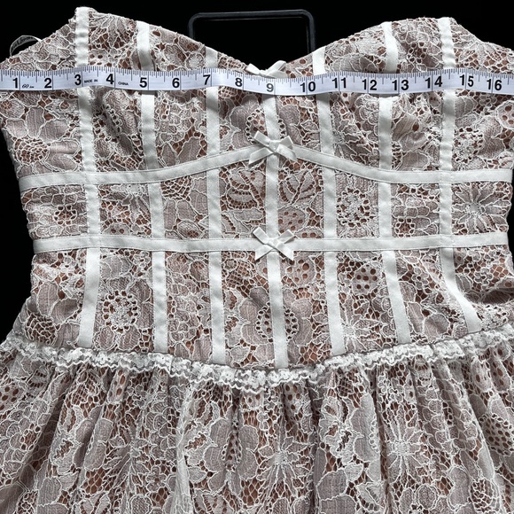 For Love and Lemons Dress. Ivory Lace Bustier. NWT - Picture 8 of 13